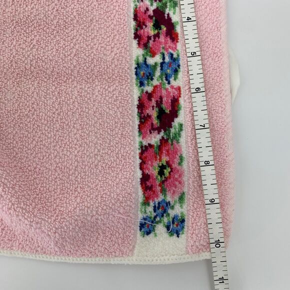 Vintage Hand Towels LOT of 2 Pink and Blue with Floral Cottagecore - Picture 5 of 6